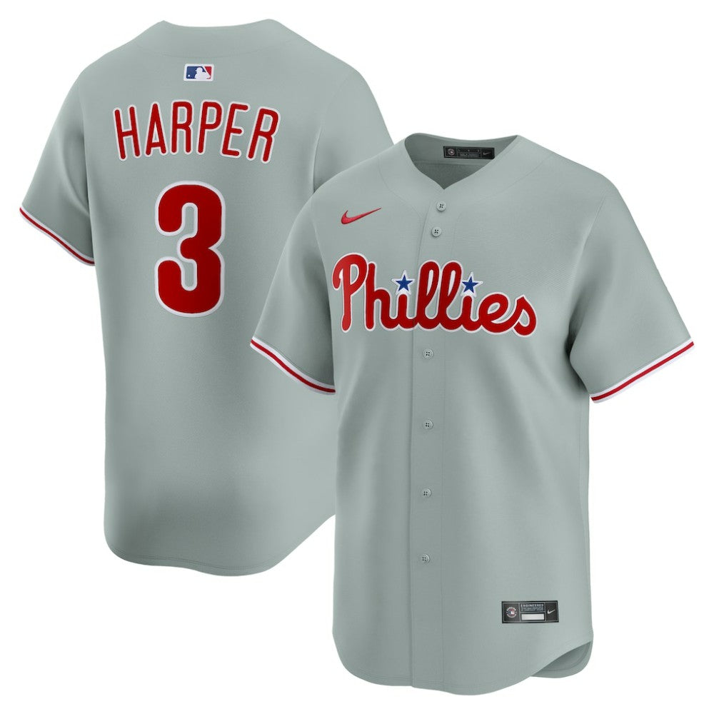 Bryce Harper Philadelphia Phillies Nike Road Limited Player Jersey - MLB