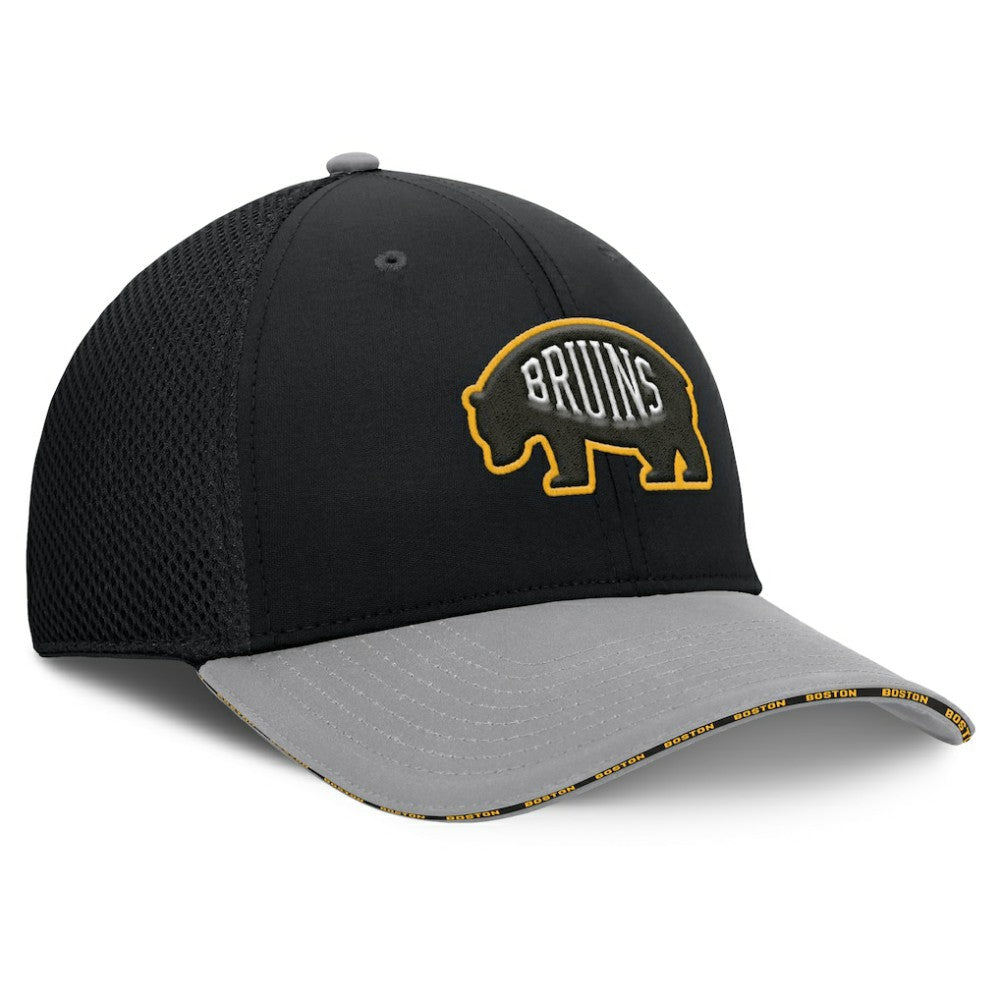 Boston Bruins Fanatics Fundamentals Span Flex Hat - Black - NHL