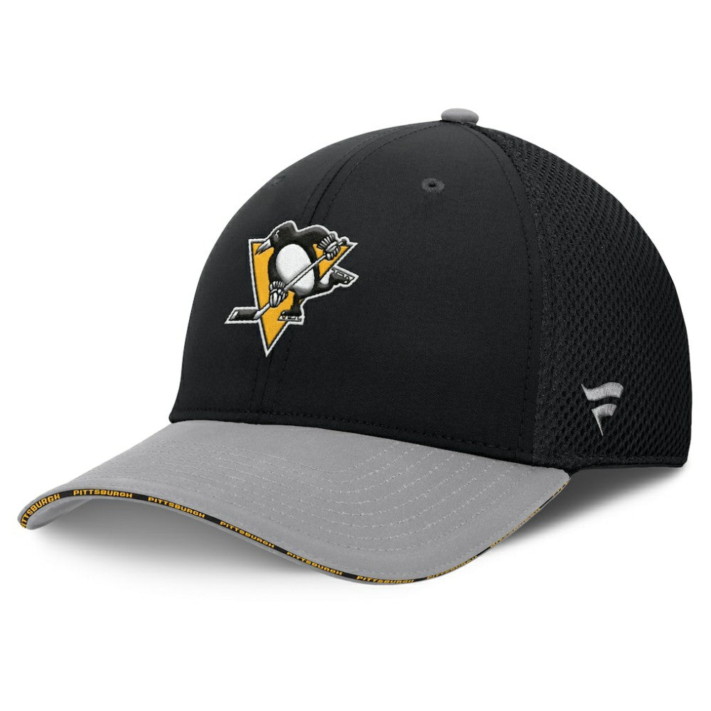 Pittsburgh Penguins Fanatics Fundamentals Span Flex Hat - Black - NHL