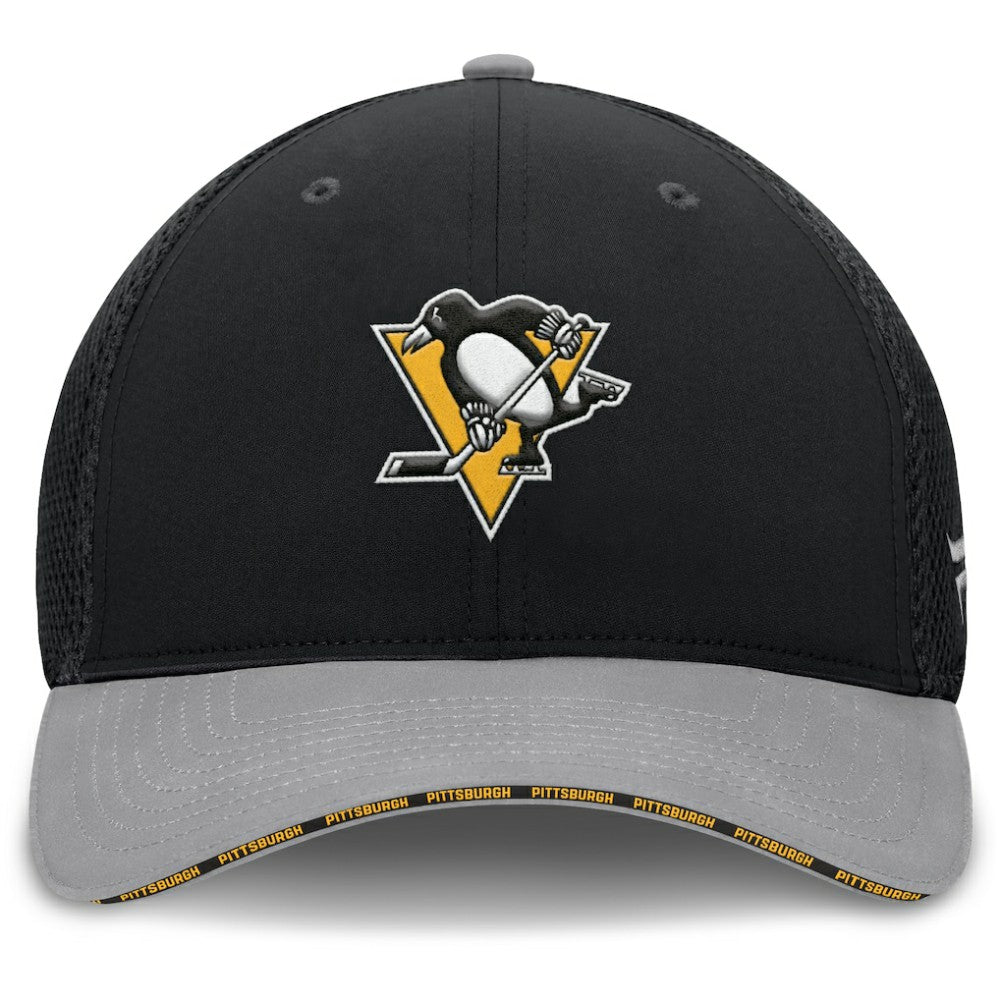 Pittsburgh Penguins Fanatics Fundamentals Span Flex Hat - Black - NHL