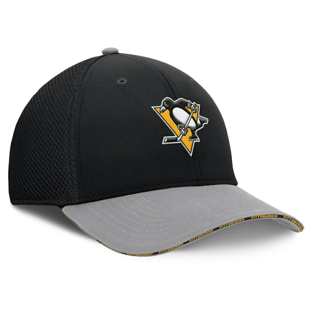 Pittsburgh Penguins Fanatics Fundamentals Span Flex Hat - Black - NHL