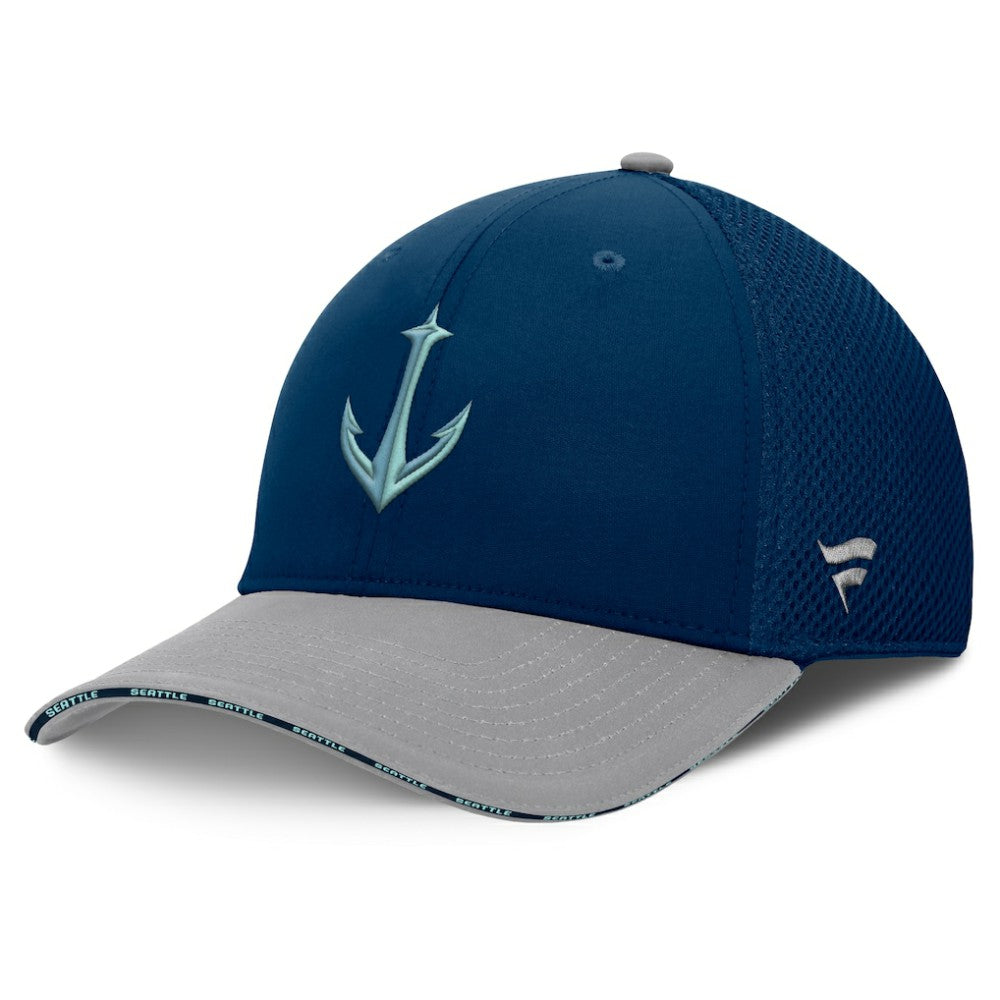 Seattle Kraken Fanatics Fundamentals Span Flex Hat - Deep Sea Blue - NHL