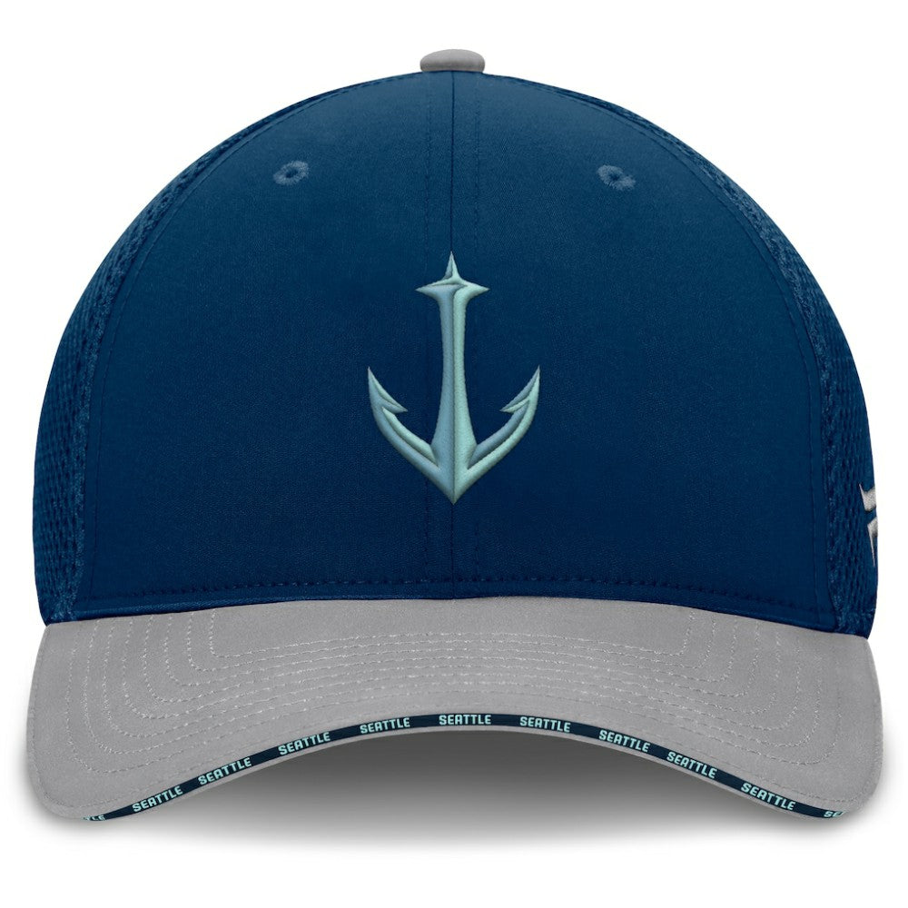 Seattle Kraken Fanatics Fundamentals Span Flex Hat - Deep Sea Blue - NHL