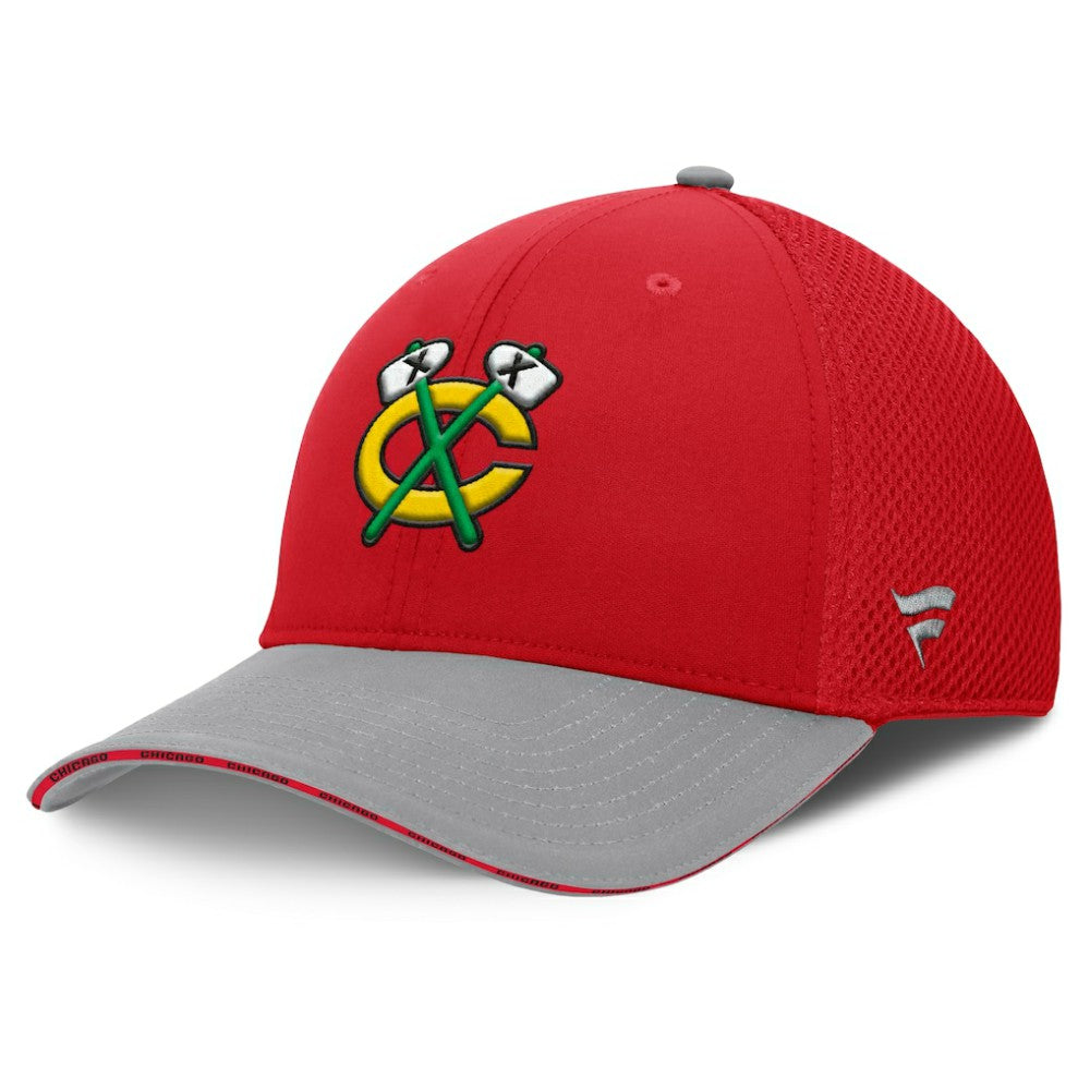 Chicago Blackhawks Fanatics Fundamentals Span Flex Hat - Red - NHL