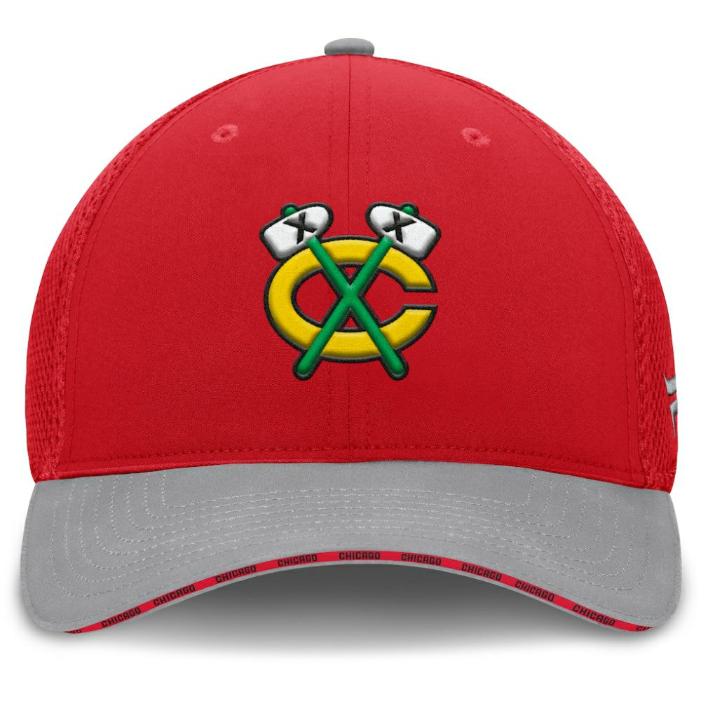 Chicago Blackhawks Fanatics Fundamentals Span Flex Hat - Red - NHL