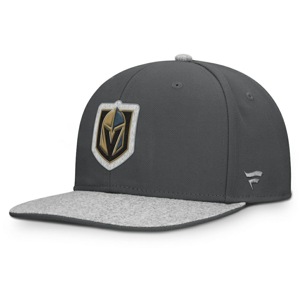 Vegas Golden Knights Fanatics Fundamentals Loden Snapback Hat - Charcoal - NHL
