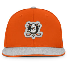 Anaheim Ducks Fanatics Fundamentals Loden Snapback Hat - Orange - NHL