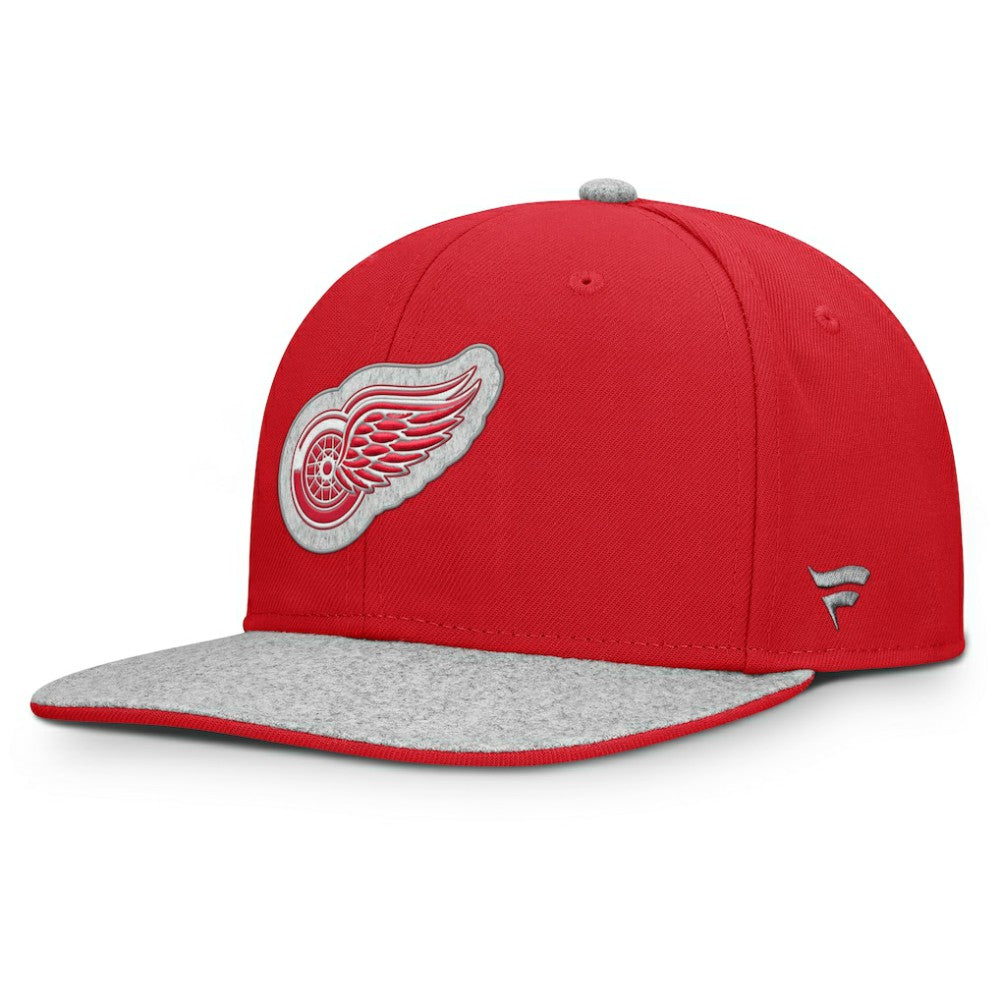 Detroit Red Wings Fanatics Fundamentals Loden Snapback Hat - Red - NHL
