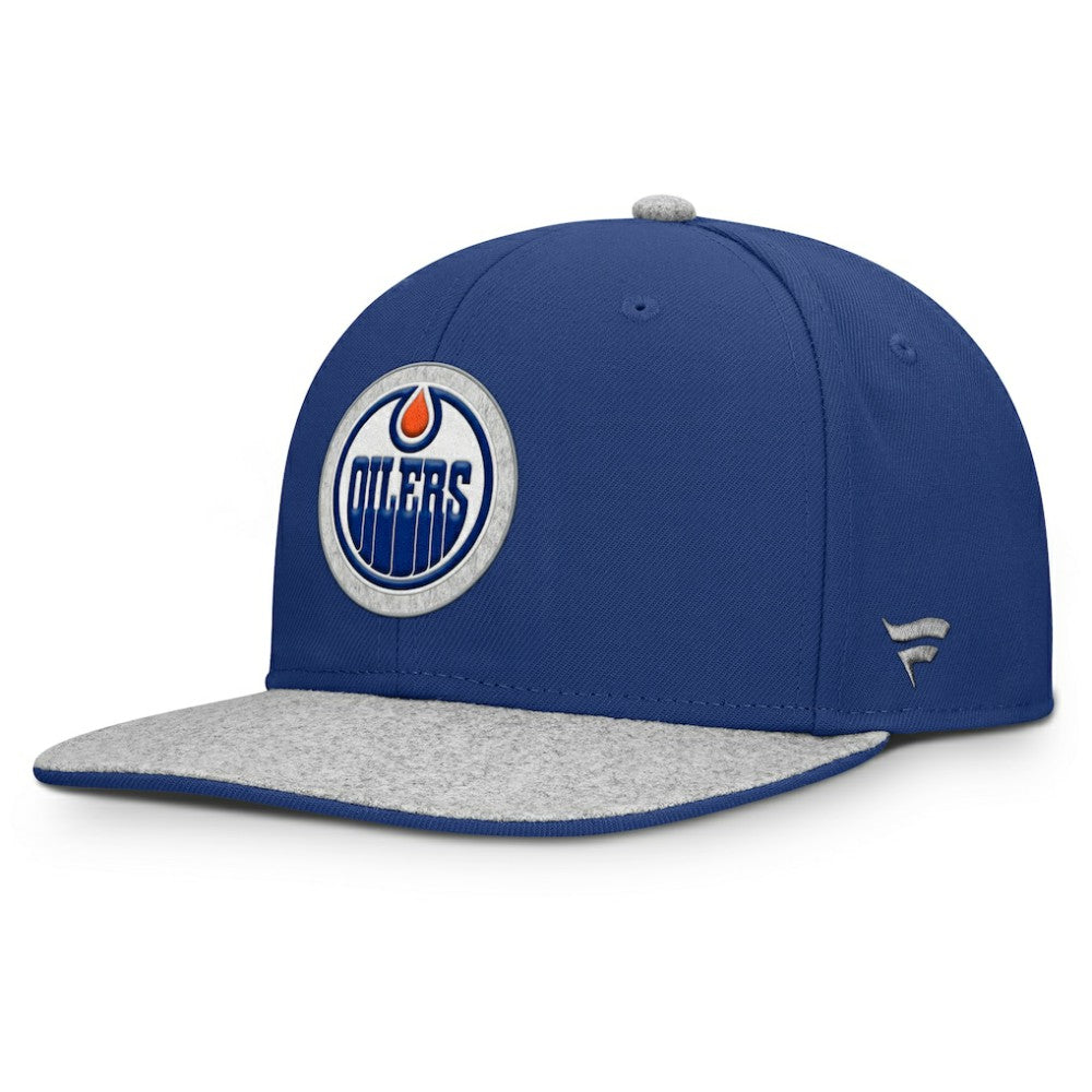 Edmonton Oilers Fanatics Fundamentals Loden Snapback Hat - Royal - NHL
