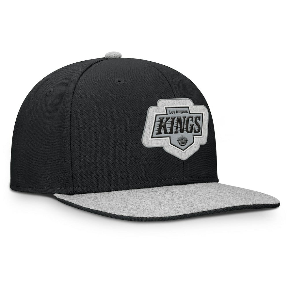 Los Angeles Kings Fanatics Fundamentals Loden Snapback Hat - Black - NHL