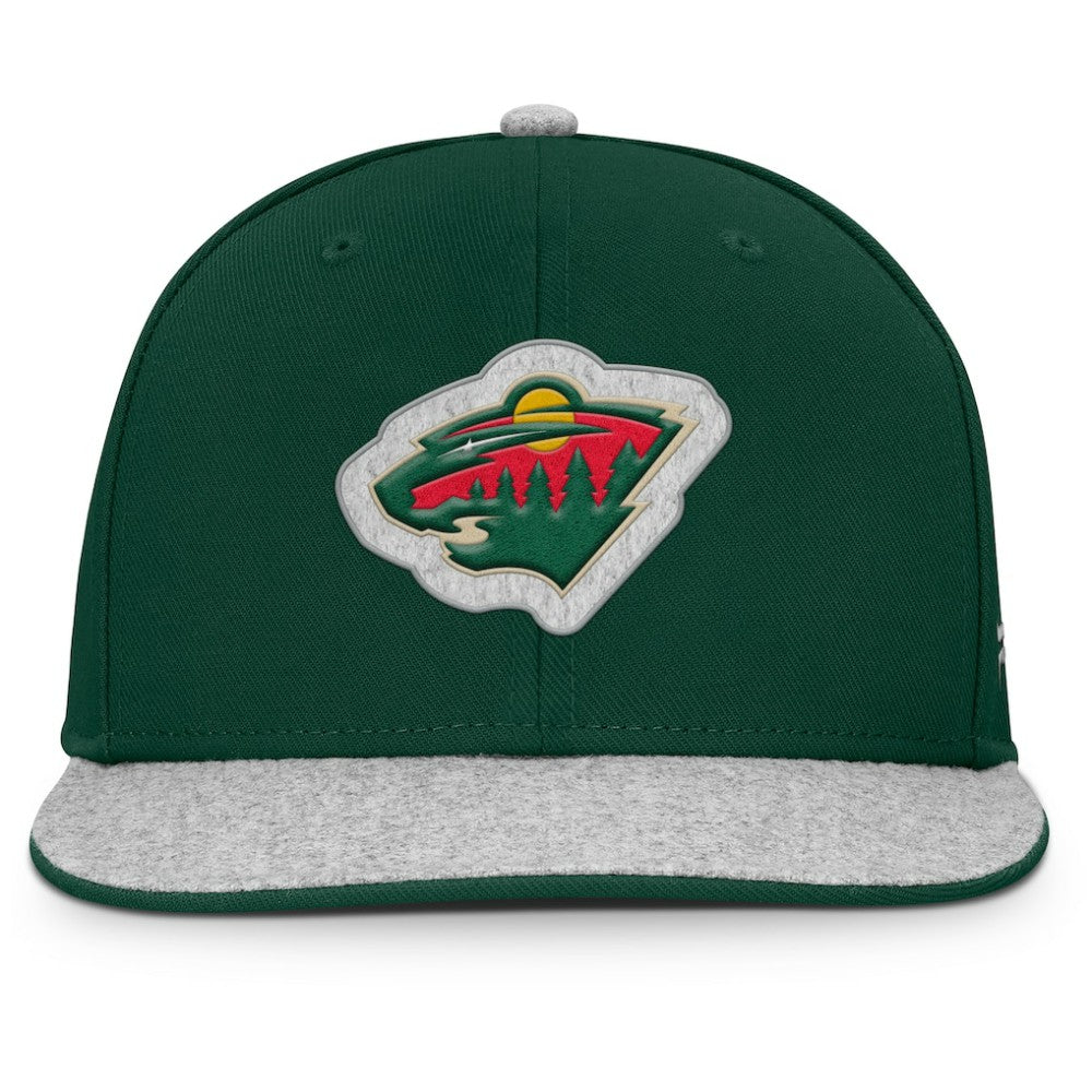 Minnesota Wild Fanatics Fundamentals Loden Snapback Hat - Green - NHL