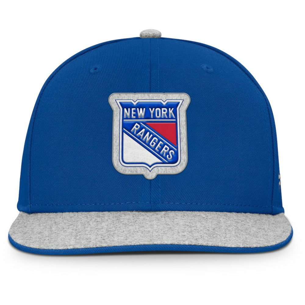 New York Rangers Fanatics Fundamentals Loden Snapback Hat - Blue - NHL