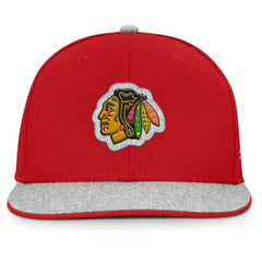 Chicago Blackhawks Fanatics Fundamentals Loden Snapback Hat - Red - NHL