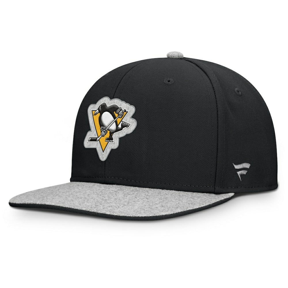 Pittsburgh Penguins Fanatics Fundamentals Loden Snapback Hat - Black - NHL