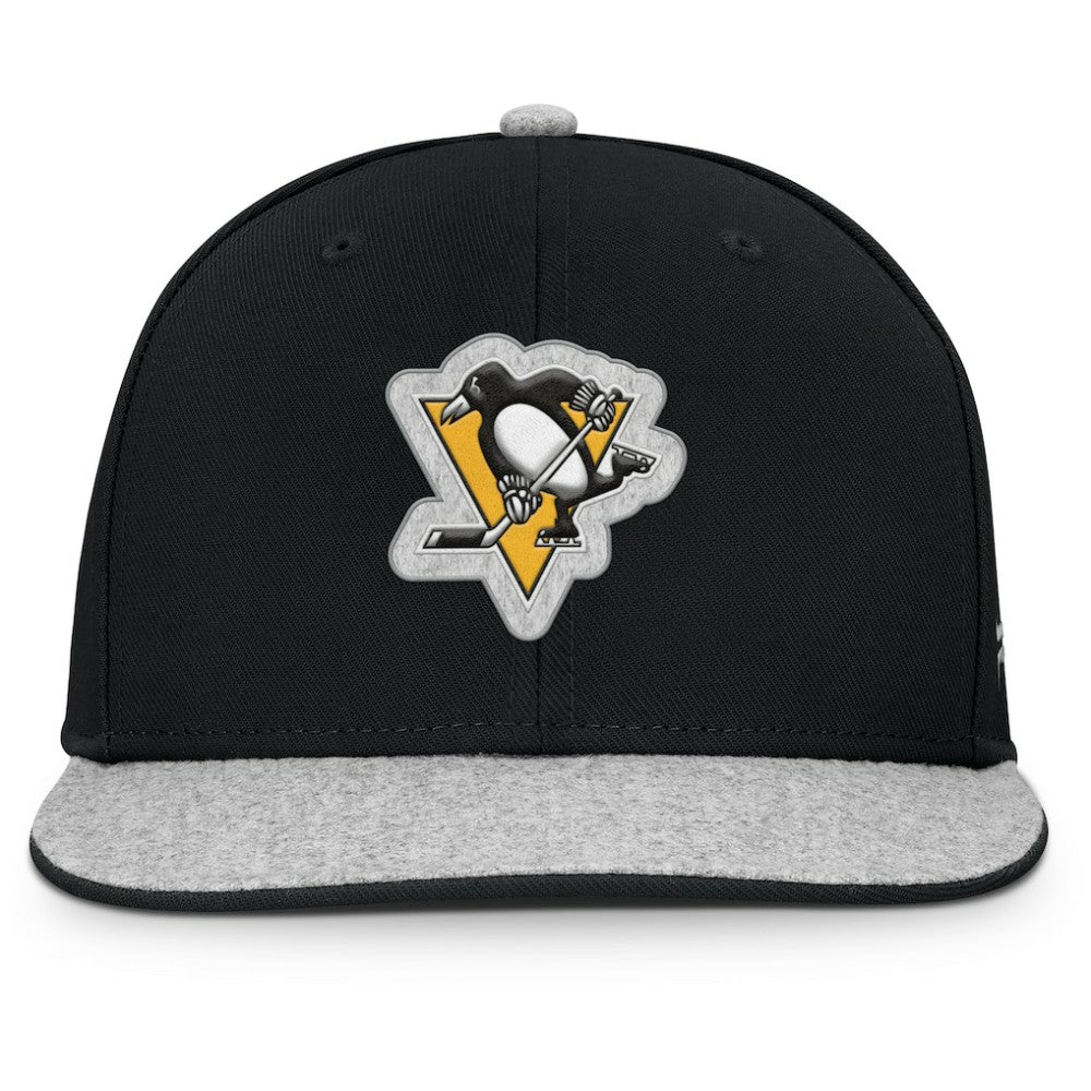 Pittsburgh Penguins Fanatics Fundamentals Loden Snapback Hat - Black - NHL