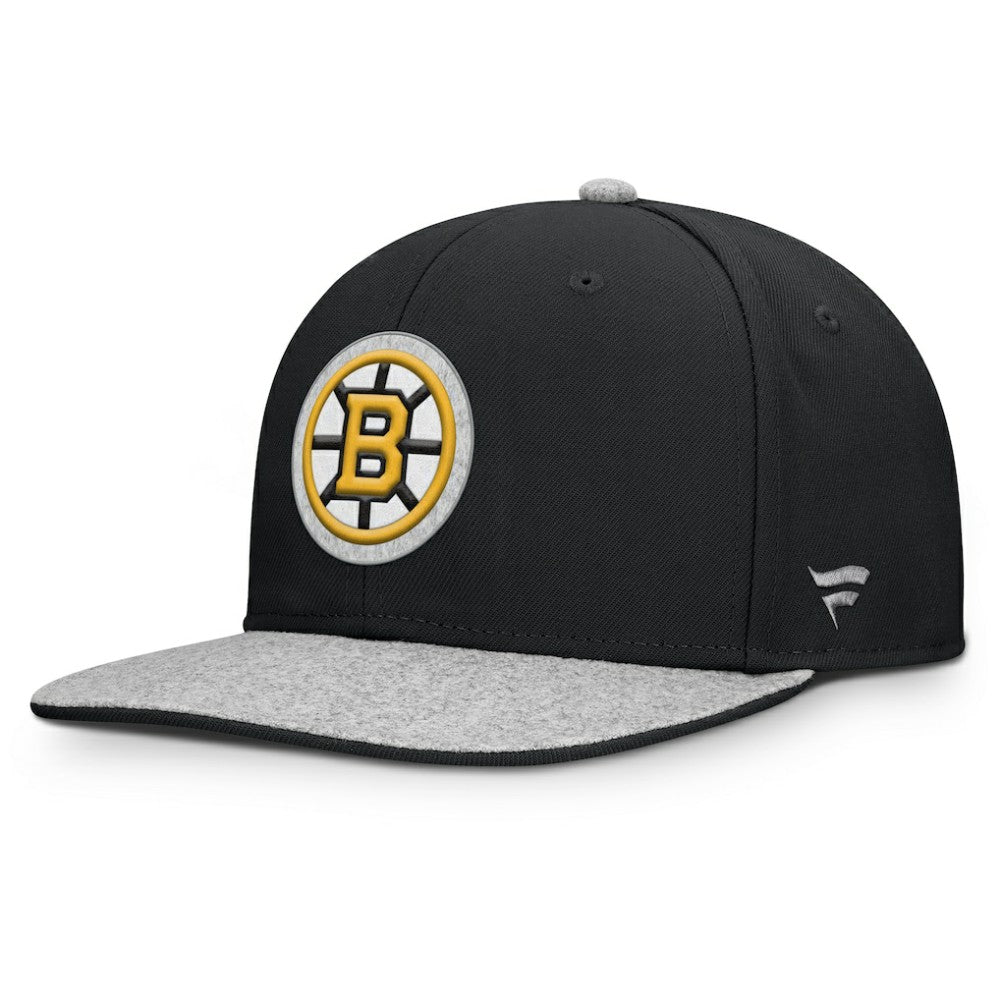 Boston Bruins Fanatics Fundamentals Loden Snapback Hat - Black - NHL