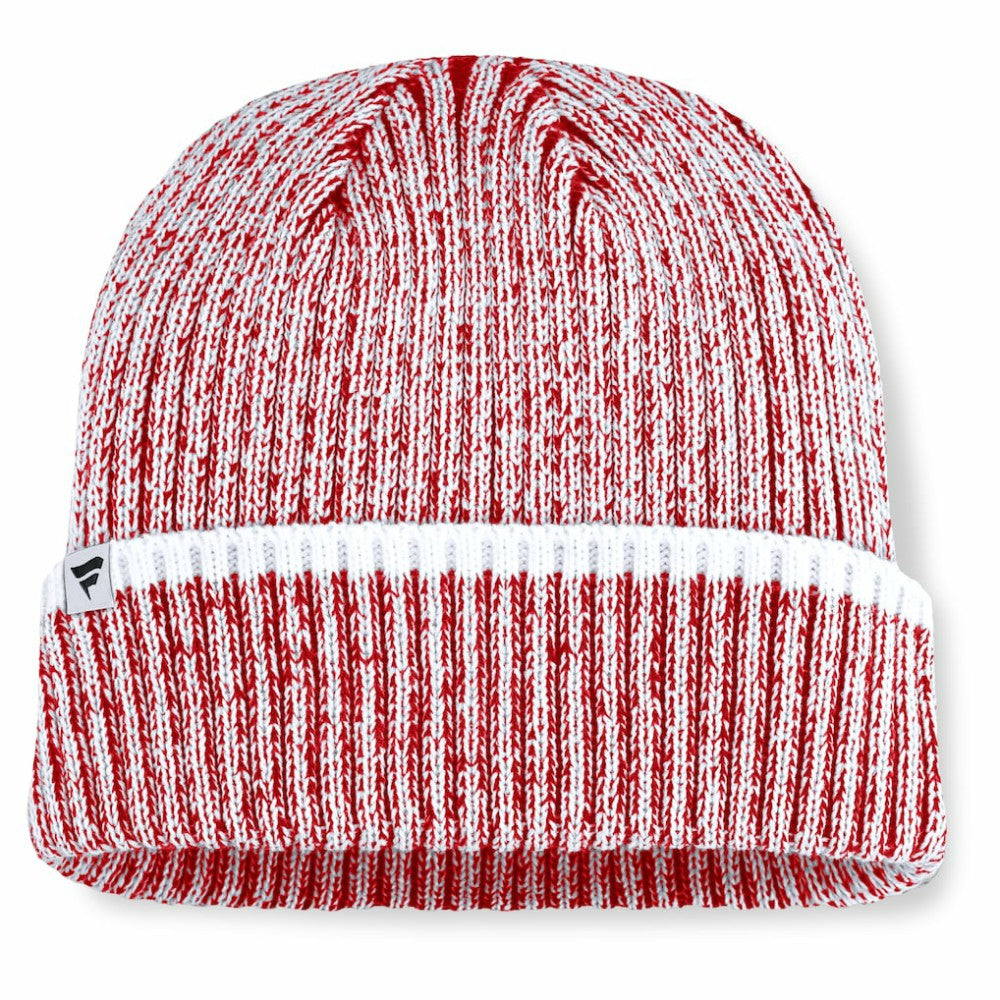 Chicago Blackhawks Fanatics Fundamental Haze Cuffed Knit Hat - Red/White - NHL