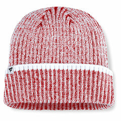 Chicago Blackhawks Fanatics Fundamental Haze Cuffed Knit Hat - Red/White - NHL