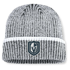 Vegas Golden Knights Fanatics Fundamental Haze Cuffed Knit Hat - Charcoal/White - NHL