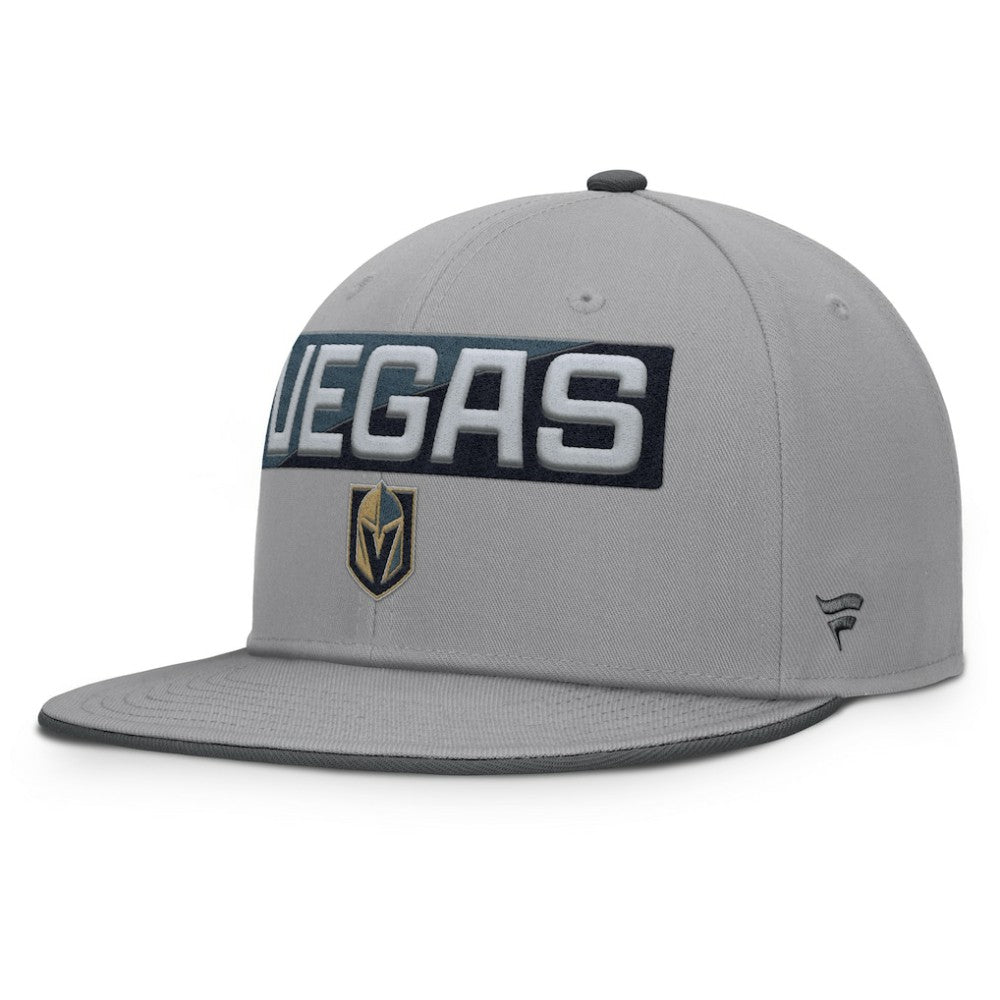 Vegas Golden Knights Fanatics Fundamentals Duo Split Logo Snapback Hat - Gray - NHL