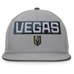 Vegas Golden Knights Fanatics Fundamentals Duo Split Logo Snapback Hat - Gray - NHL