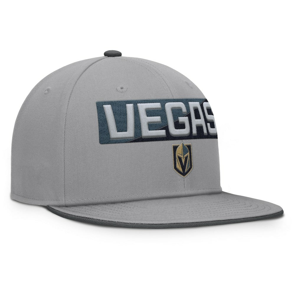 Vegas Golden Knights Fanatics Fundamentals Duo Split Logo Snapback Hat - Gray - NHL