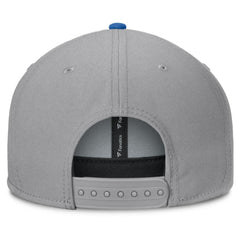 New York Rangers Fanatics Fundamentals Duo Split Logo Snapback Hat - Gray - NHL