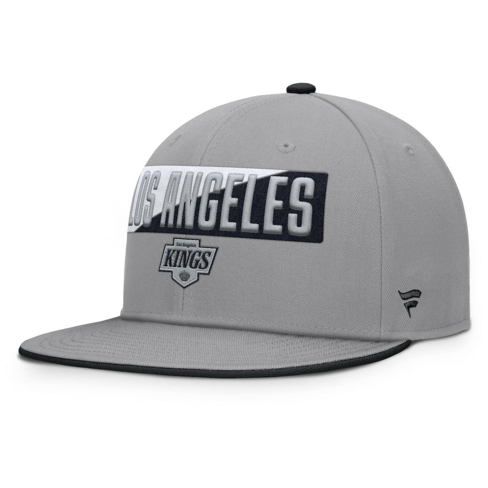 Los Angeles Kings Fanatics Fundamentals Duo Split Logo Snapback Hat - Gray - NHL