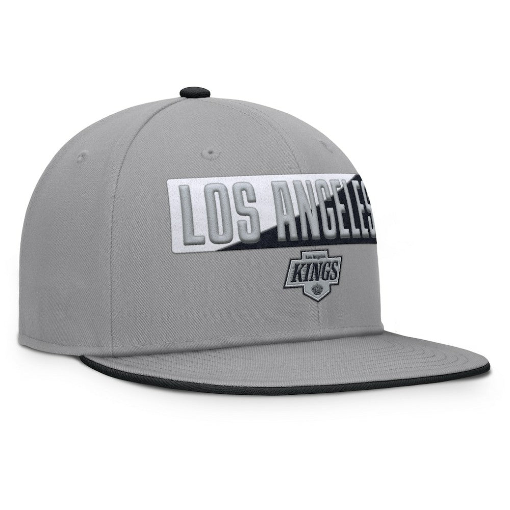 Los Angeles Kings Fanatics Fundamentals Duo Split Logo Snapback Hat - Gray - NHL