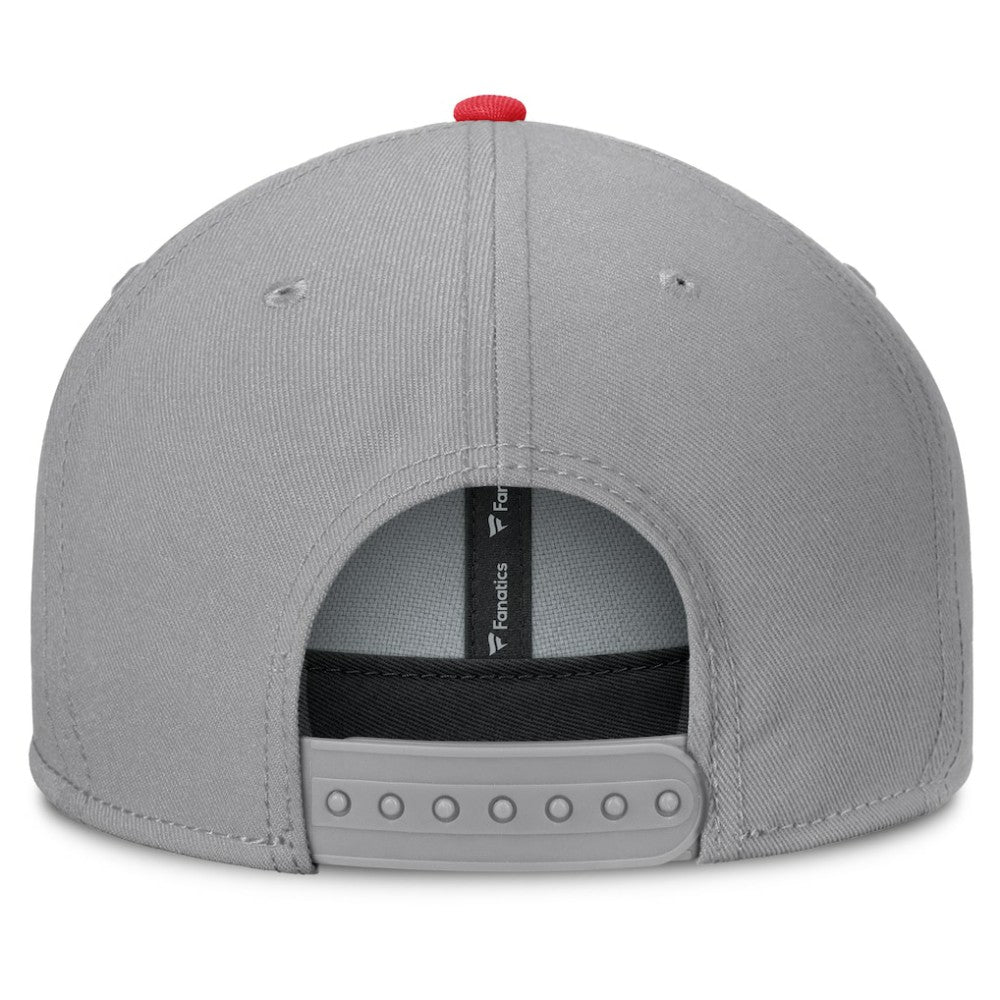 New Jersey Devils Fanatics Fundamentals Duo Split Logo Snapback Hat - Gray - NHL