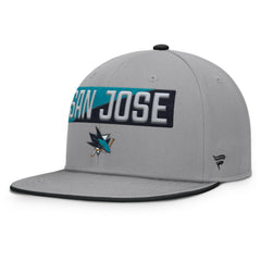 San Jose Sharks Fanatics Fundamentals Duo Split Logo Snapback Hat - Gray - NHL