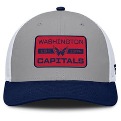 Washington Capitals Fanatics Fundamental Adapt Trucker Adjustable Hat - Gray/Navy - NHL