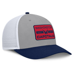 Washington Capitals Fanatics Fundamental Adapt Trucker Adjustable Hat - Gray/Navy - NHL