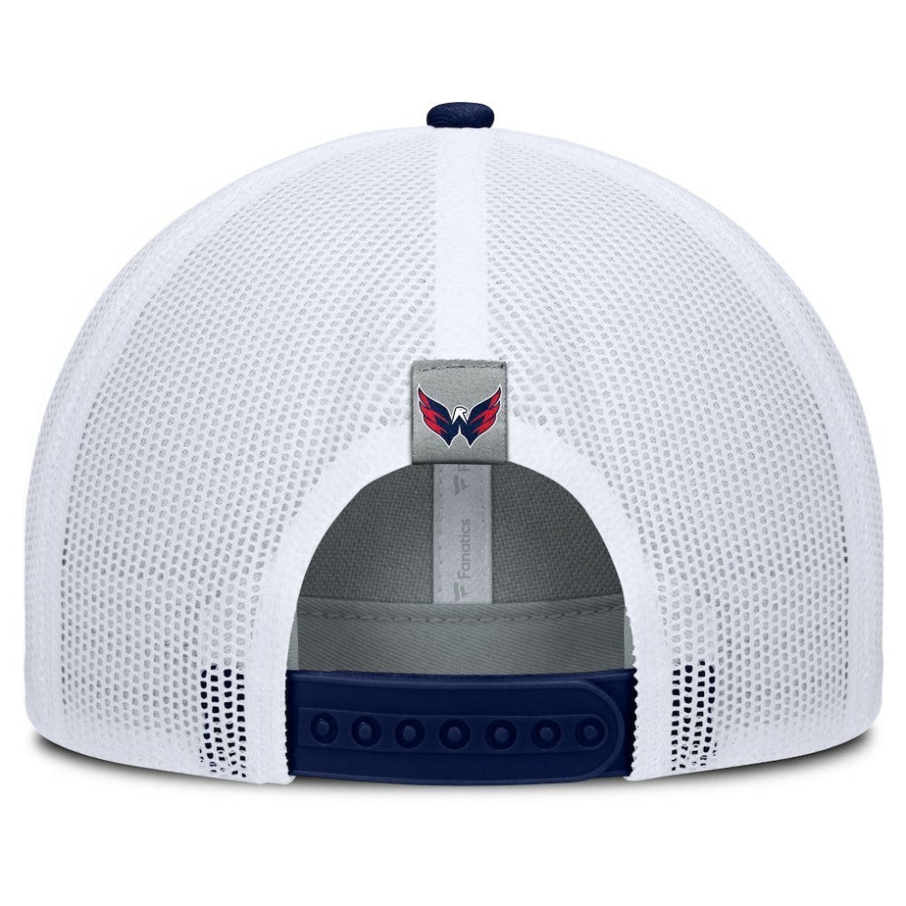 Washington Capitals Fanatics Fundamental Adapt Trucker Adjustable Hat - Gray/Navy - NHL