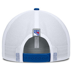New York Rangers Fanatics Fundamental Adapt Trucker Adjustable Hat - Gray/Blue - NHL