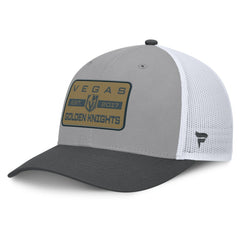 Vegas Golden Knights Fanatics Fundamental Adapt Trucker Adjustable Hat - Gray/Charcoal - NHL