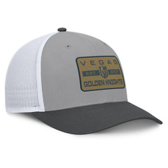 Vegas Golden Knights Fanatics Fundamental Adapt Trucker Adjustable Hat - Gray/Charcoal - NHL