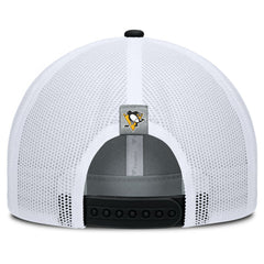 Pittsburgh Penguins Fanatics Fundamental Adapt Trucker Adjustable Hat - Gray/Black - NHL