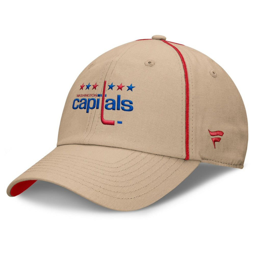 Washington Capitals Fanatics Heritage Setoff Adjustable Hat - Tan - NHL