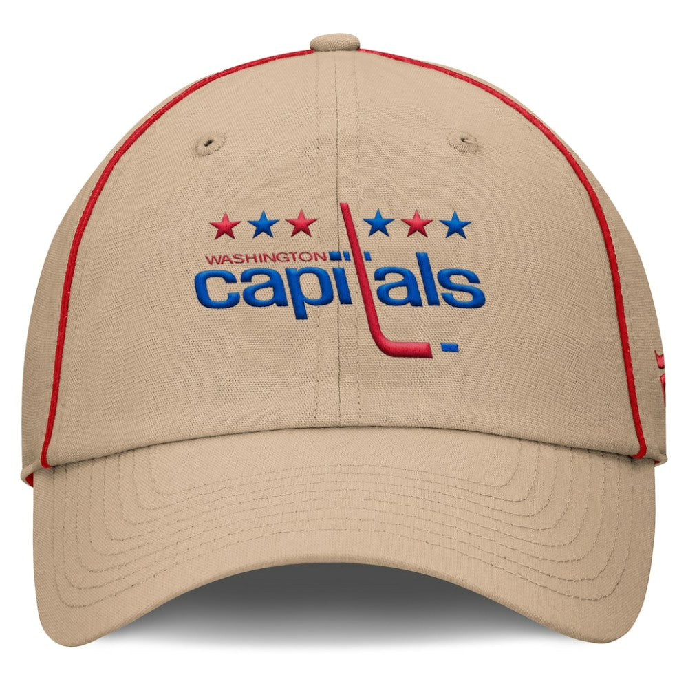 Washington Capitals Fanatics Heritage Setoff Adjustable Hat - Tan - NHL