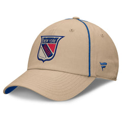 New York Rangers Fanatics Heritage Setoff Adjustable Hat - Tan - NHL