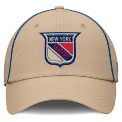 New York Rangers Fanatics Heritage Setoff Adjustable Hat - Tan - NHL