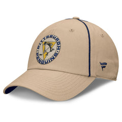 Pittsburgh Penguins Fanatics Heritage Setoff Adjustable Hat - Tan - NHL