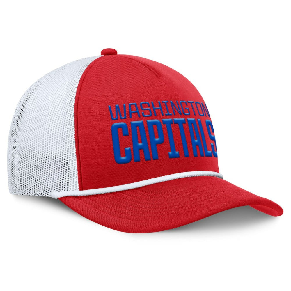 Washington Capitals Fanatics Heritage Dutch A-Frame Trucker Adjustable Hat - Red/White - NHL