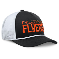 Philadelphia Flyers Fanatics Heritage Dutch A-Frame Trucker Adjustable Hat - Black/White - NHL
