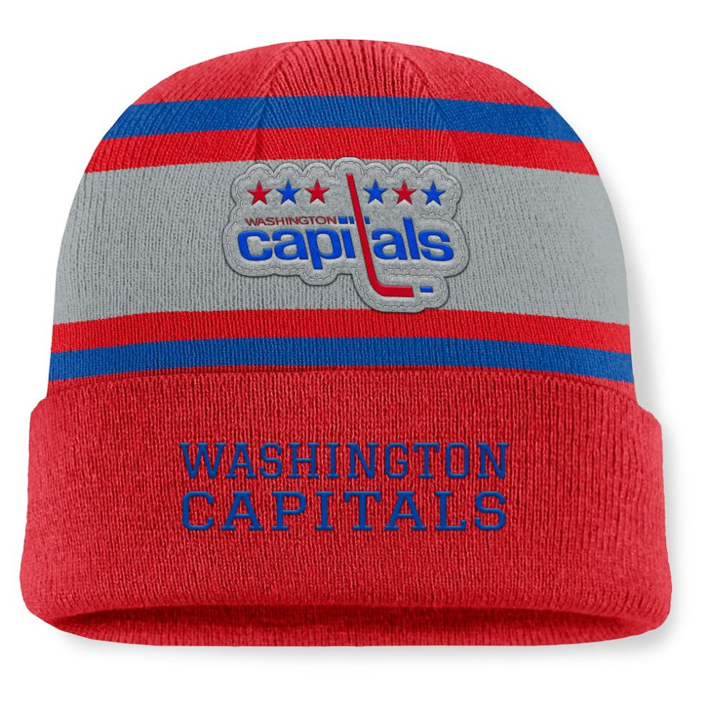 Washington Capitals Fanatics Heritage Varsity Cuffed Knit Hat - Red - NHL