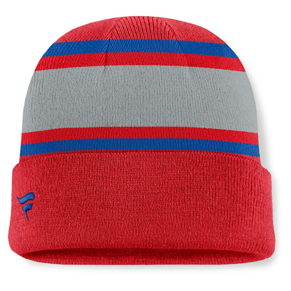 Washington Capitals Fanatics Heritage Varsity Cuffed Knit Hat - Red - NHL