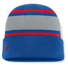 New York Rangers Fanatics Heritage Varsity Cuffed Knit Hat - Blue - NHL