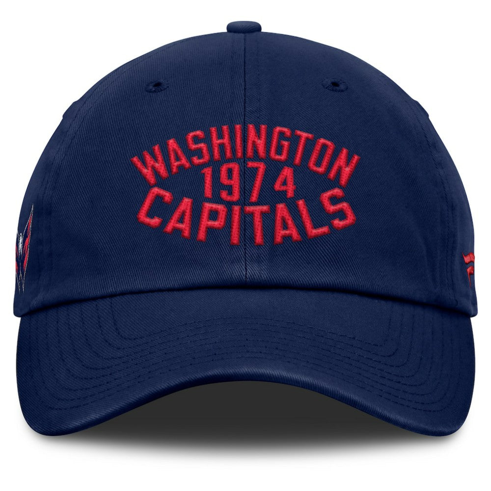 Washington Capitals Fanatics Fundamentals Archer Adjustable Hat - Navy - NHL