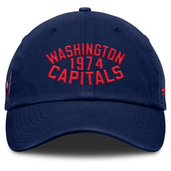 Washington Capitals Fanatics Fundamentals Archer Adjustable Hat - Navy - NHL